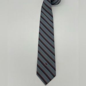 Vintage Christian Dior Tie Blue Red Yellow Navy Stripe *READ DESCRIPTION*